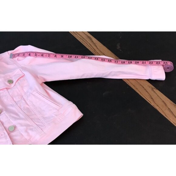 Lilly Pulitzer Laylani Calla Lilly Pink Denim Jacket - Size Small - Picture 7 of 12